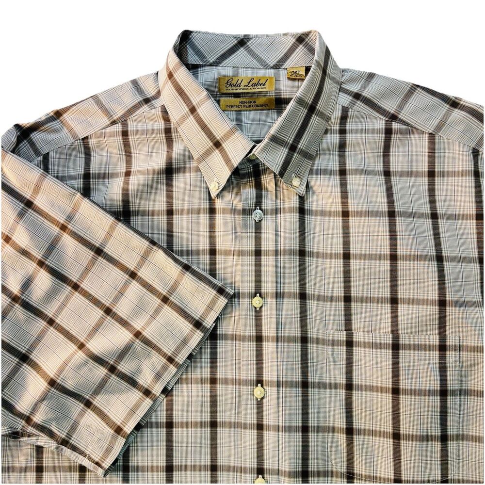 Roundtree & Yorke 3XT Gold Label Non-Iron Perfect Performance Short Sleeve Shirt